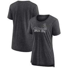 Chicago White Sox Women's Practice Time Tri-Blend T-Shirt - Gray - MLB Sale