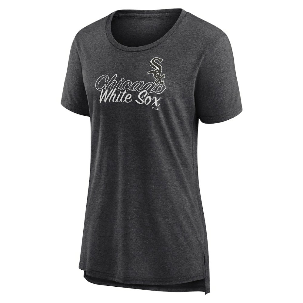 Chicago White Sox Women's Practice Time Tri-Blend T-Shirt - Gray - MLB Sale