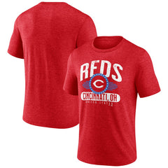 Cincinnati Reds Badge of Honor Tri-Blend T-Shirt - Red - MLB Sale