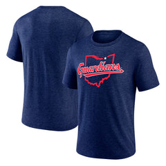 Cleveland Guardians State Guard Tri-Blend T-Shirt - Navy - MLB Online