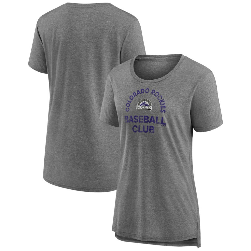 Colorado Rockies Women's Selected First Tri-Blend T-Shirt - Gray - MLB Online