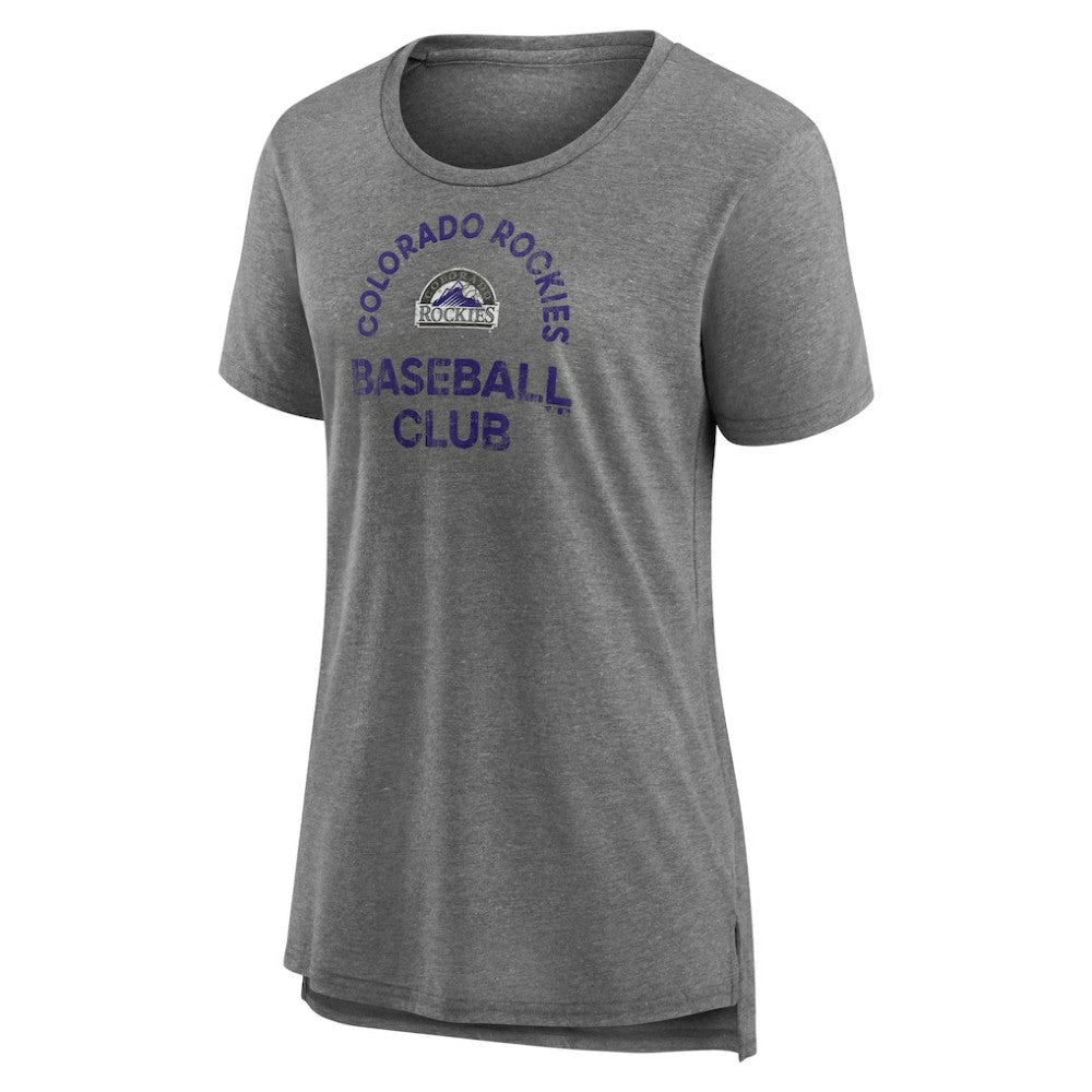 Colorado Rockies Women's Selected First Tri-Blend T-Shirt - Gray - MLB Online