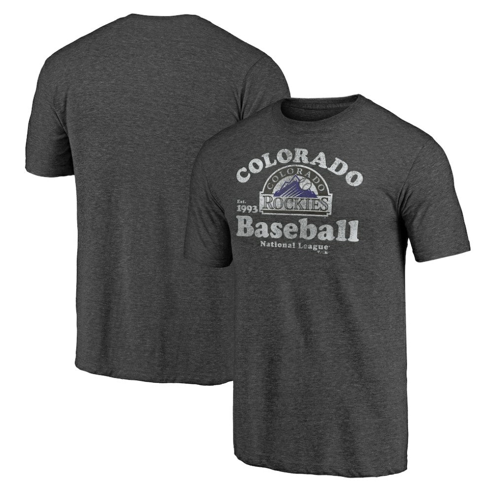 Colorado Rockies Our Game Tri-Blend T-Shirt - Charcoal - MLB Sale