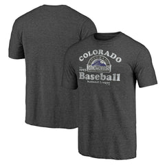 Colorado Rockies Our Game Tri-Blend T-Shirt - Charcoal - MLB Sale