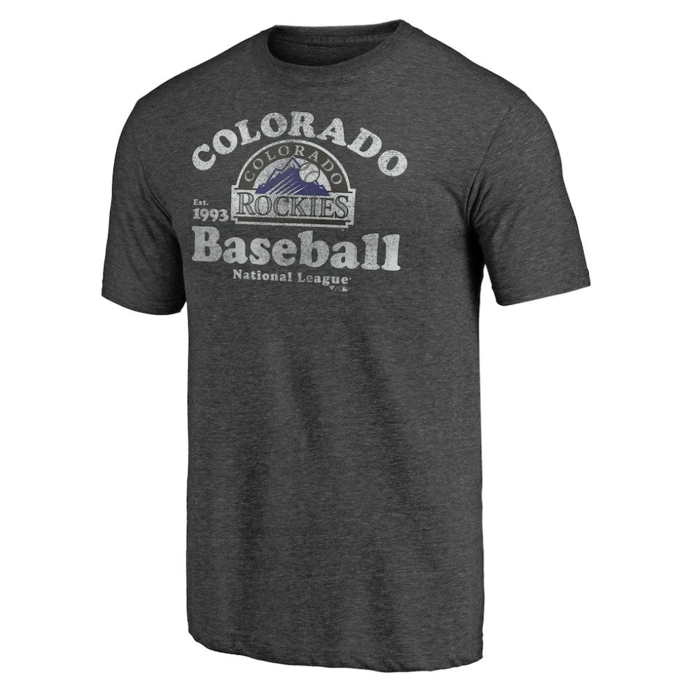 Colorado Rockies Our Game Tri-Blend T-Shirt - Charcoal - MLB Sale