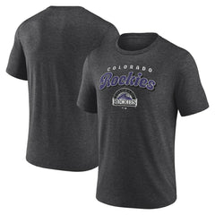 Colorado Rockies Wonderment Tri-Blend T-Shirt - Charcoal - MLB Lifestyle