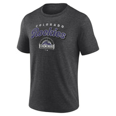 Colorado Rockies Wonderment Tri-Blend T-Shirt - Charcoal - MLB Lifestyle