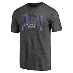 Colorado Rockies Line Corps Tri-Blend T-Shirt - Charcoal - MLB Lifestyle