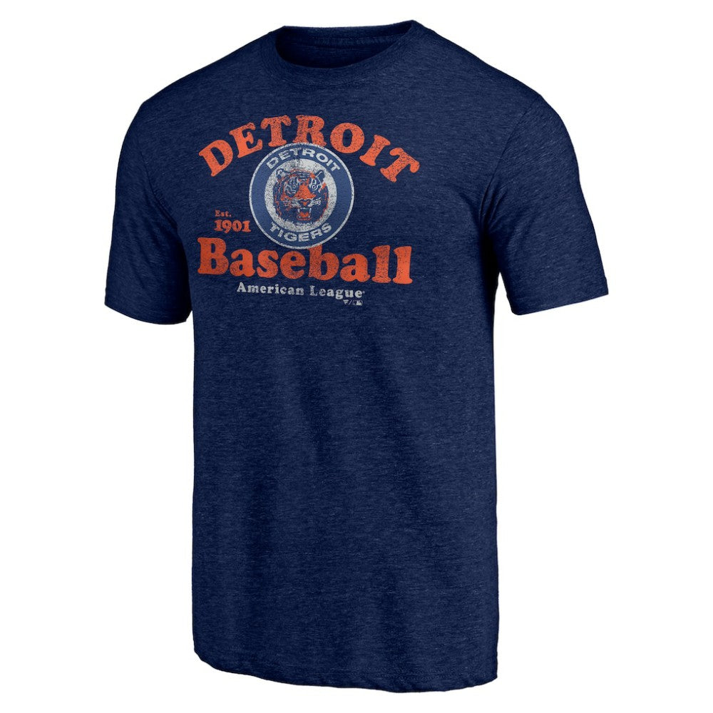 Detroit Tigers Our Game Tri-Blend T-Shirt - Navy - MLB Discount