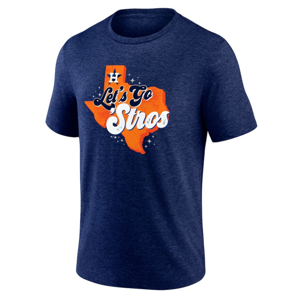 Houston Astros Scripty Tri-Blend T-Shirt - Navy - MLB Online