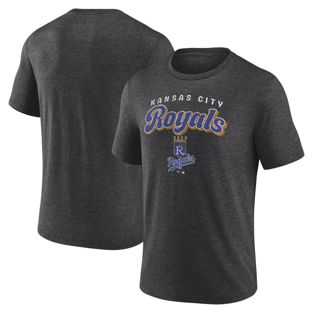 Kansas City Royals Wonderment Tri-Blend T-Shirt - Charcoal - MLB on Sale