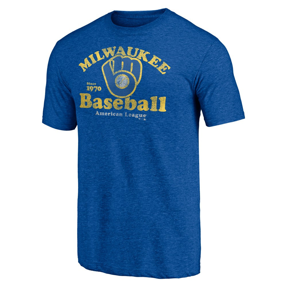 Milwaukee Brewers Our Game Tri-Blend T-Shirt - Royal - MLB Sale