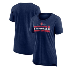 Minnesota Twins Women's Power Swing Tri-Blend T-Shirt - Navy - MLB Online