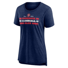 Minnesota Twins Women's Power Swing Tri-Blend T-Shirt - Navy - MLB Online