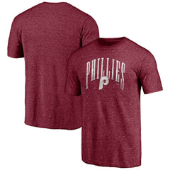 Philadelphia Phillies Line Corps Tri-Blend T-Shirt - Garnet - MLB Discount