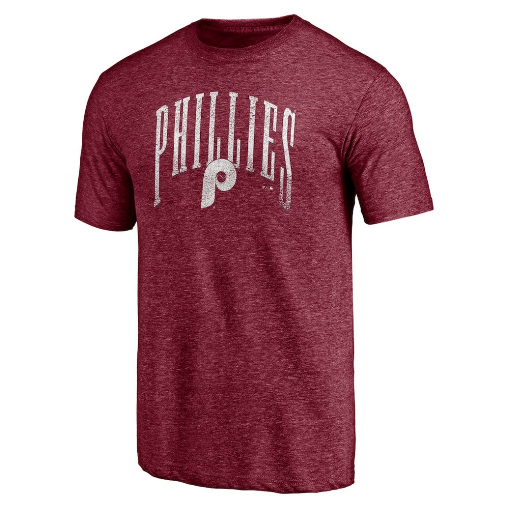 Philadelphia Phillies Line Corps Tri-Blend T-Shirt - Garnet - MLB Discount