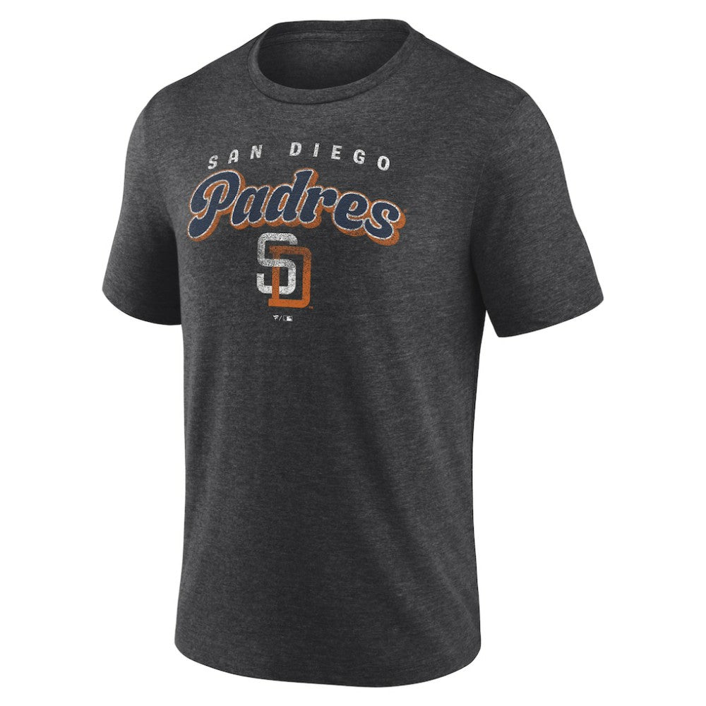 San Diego Padres Wonderment Tri-Blend T-Shirt - Charcoal - MLB Discount