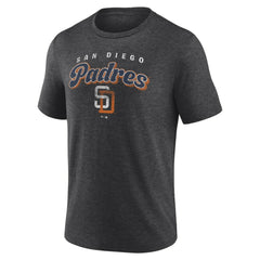 San Diego Padres Wonderment Tri-Blend T-Shirt - Charcoal - MLB Discount