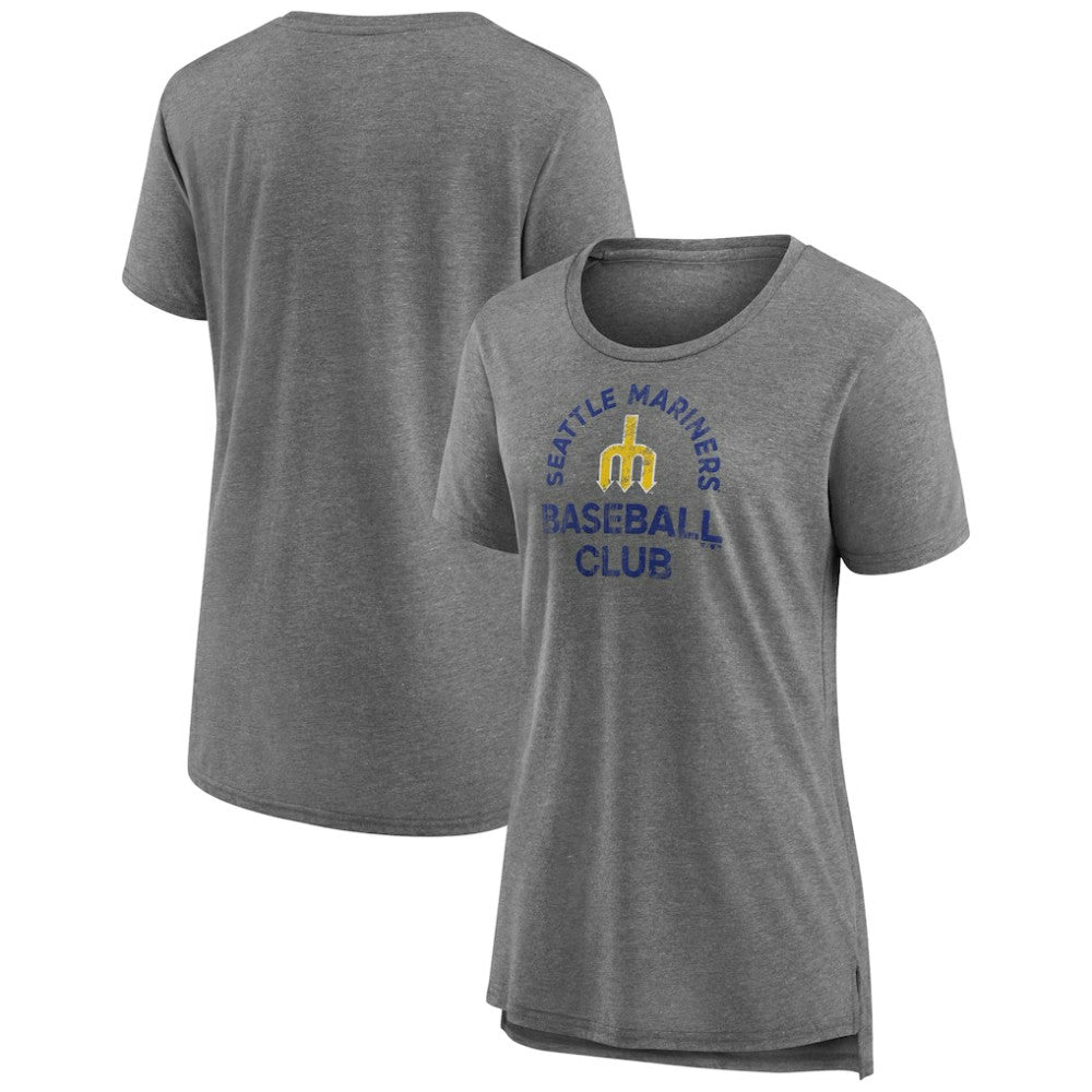 Seattle Mariners Women's Selected First Tri-Blend T-Shirt - Gray - MLB Sale