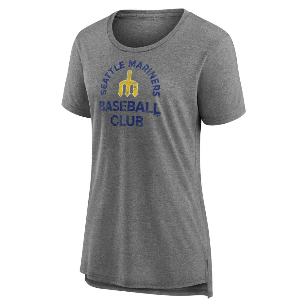 Seattle Mariners Women's Selected First Tri-Blend T-Shirt - Gray - MLB Sale