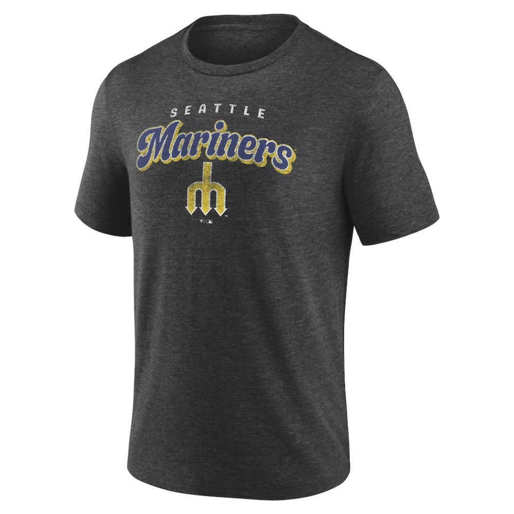 Seattle Mariners Wonderment Tri-Blend T-Shirt - Charcoal - MLB Lifestyle