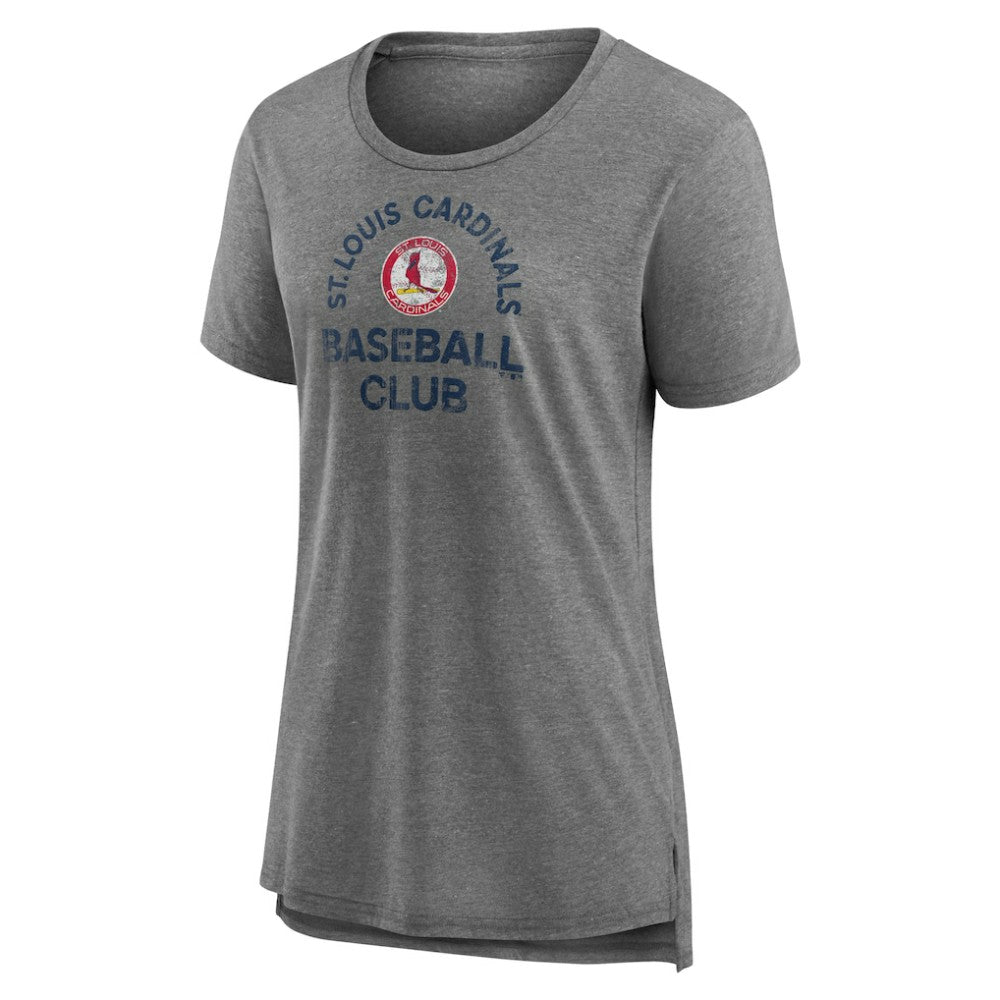 St. Louis Cardinals Women's Selected First Tri-Blend T-Shirt - Gray - MLB on Sale