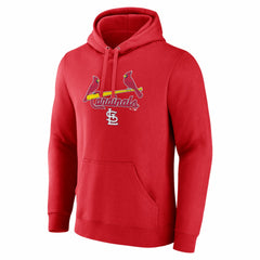 St. Louis Cardinals Team Lockup Pullover Hoodie - Red - MLB on Sale
