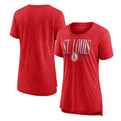 St. Louis Cardinals Women's Toppler Tri-Blend T-Shirt - Red - MLB Discount
