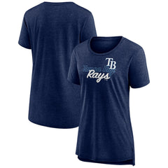 Tampa Bay Rays Women's Practice Time Tri-Blend T-Shirt - Navy - MLB Online
