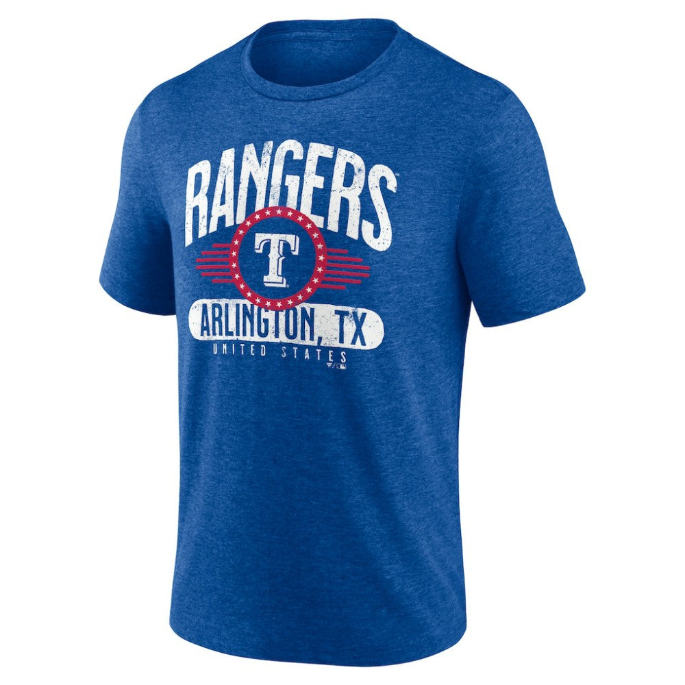 Texas Rangers Badge of Honor Tri-Blend T-Shirt - Royal - MLB Online