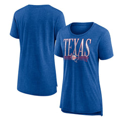 Texas Rangers Women's Toppler Tri-Blend T-Shirt - Royal - MLB Sale