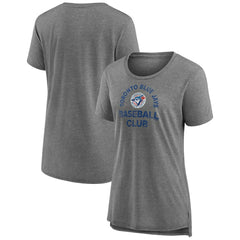 Toronto Blue Jays Women's Selected First Tri-Blend T-Shirt - Gray - MLB on Sale