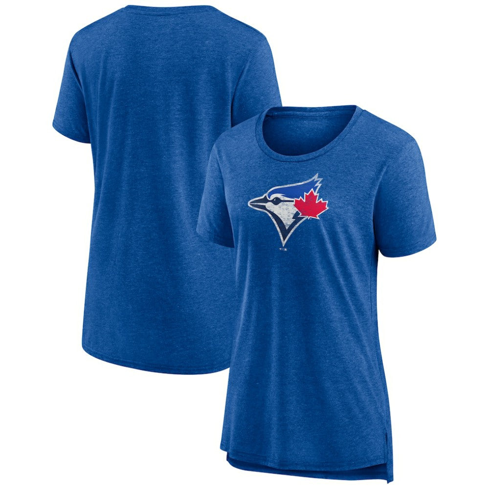 Toronto Blue Jays Women's Weathered Official Logo Tri-Blend T-Shirt - Royal - MLB on Sale