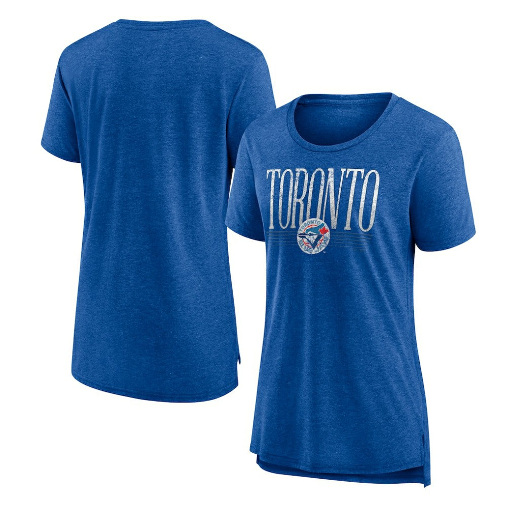 Toronto Blue Jays Women's Toppler Tri-Blend T-Shirt - Royal - MLB Lifestyle