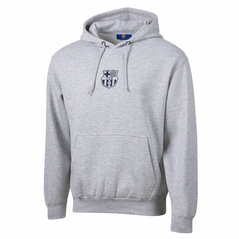 Barcelona Sport Design Sweden Streetwear Relaxed Pullover Hoodie Heather Gray