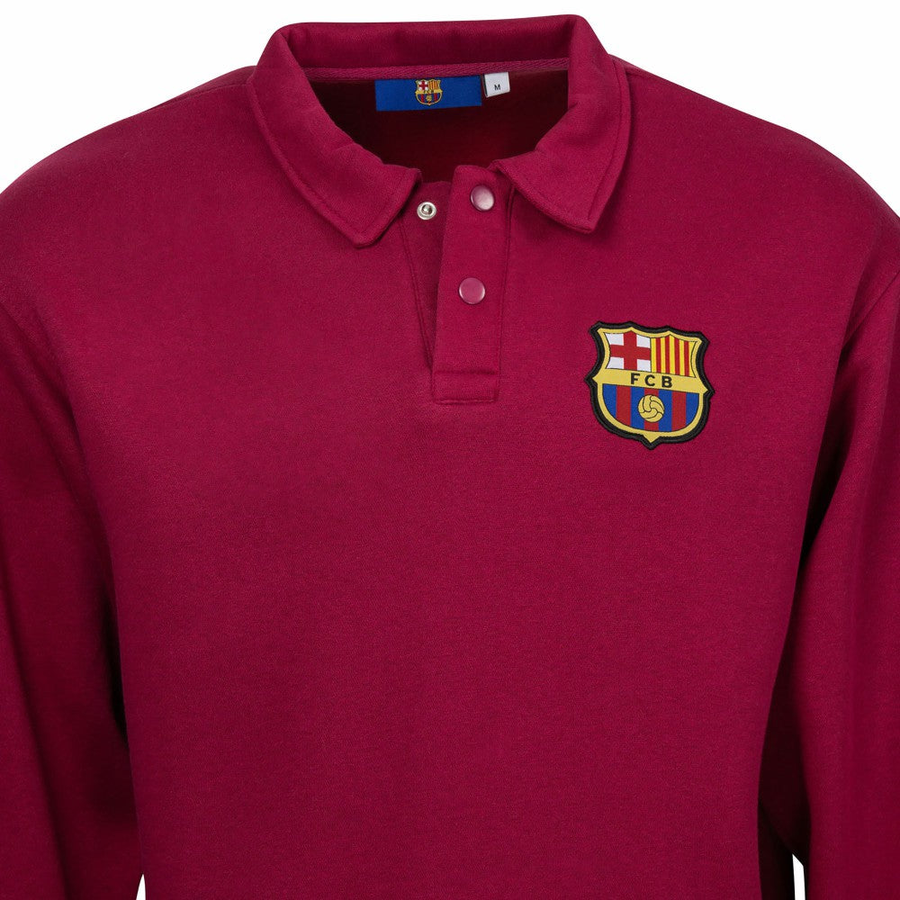 Barcelona Sport Design Sweden Retro Relaxed Fleece Sweatshirt Red