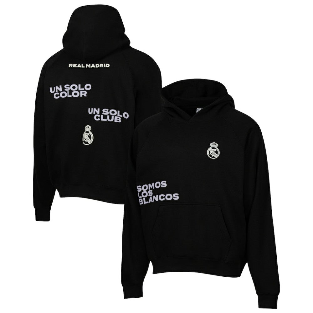 Real Madrid Sport Design Sweden Overtime Oversized Raglan Hoodie Black