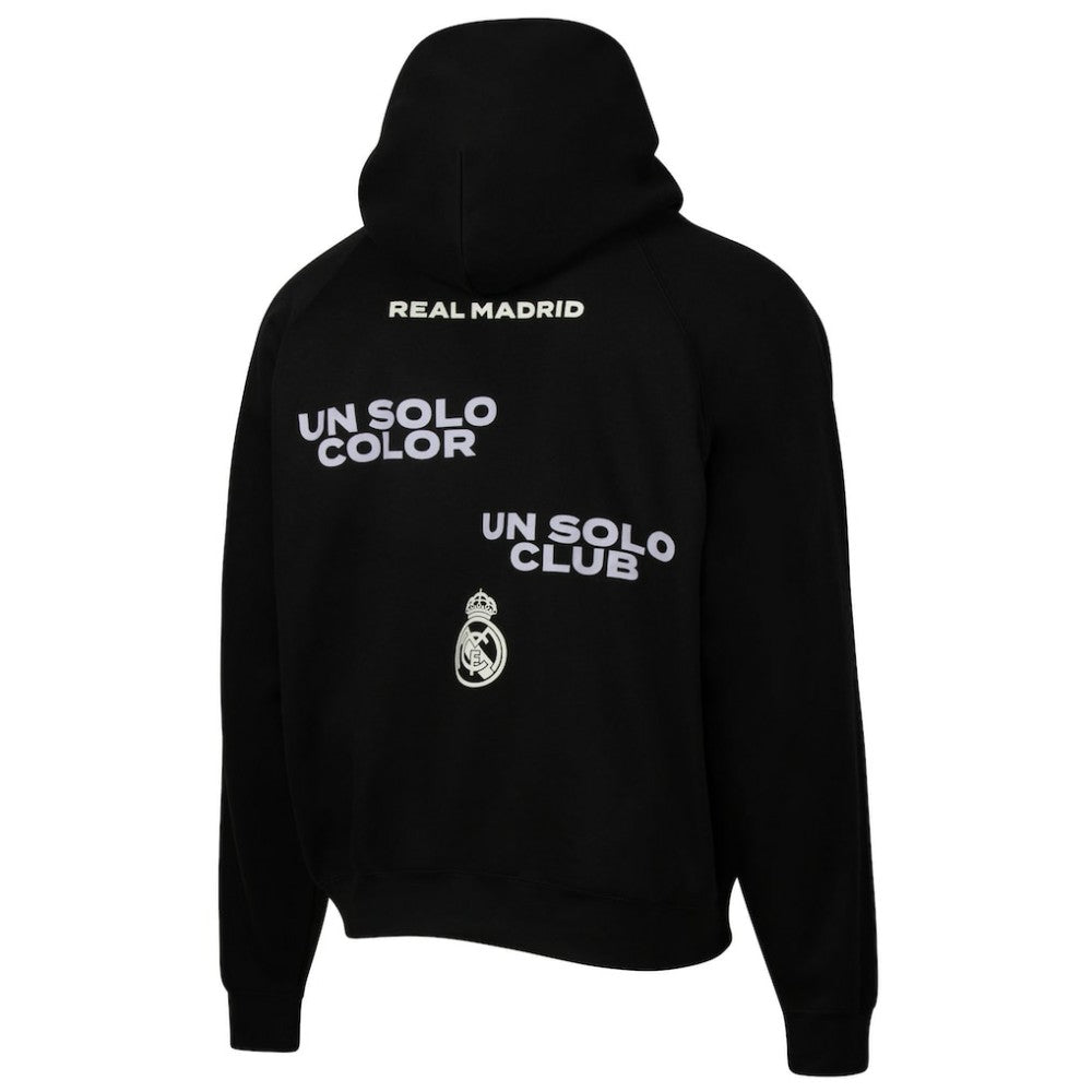 Real Madrid Sport Design Sweden Overtime Oversized Raglan Hoodie Black