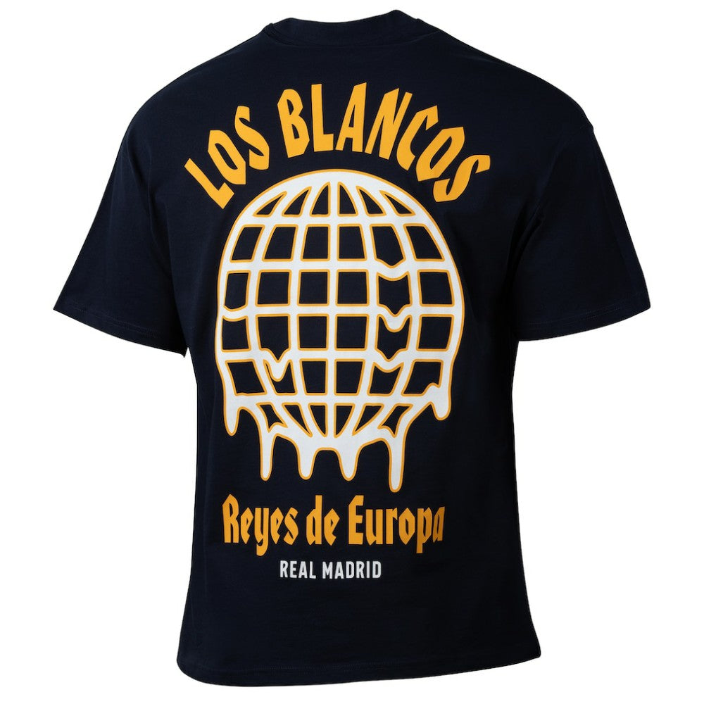Real Madrid Sport Design Sweden Youth Game Day Graphic T-Shirt Navy
