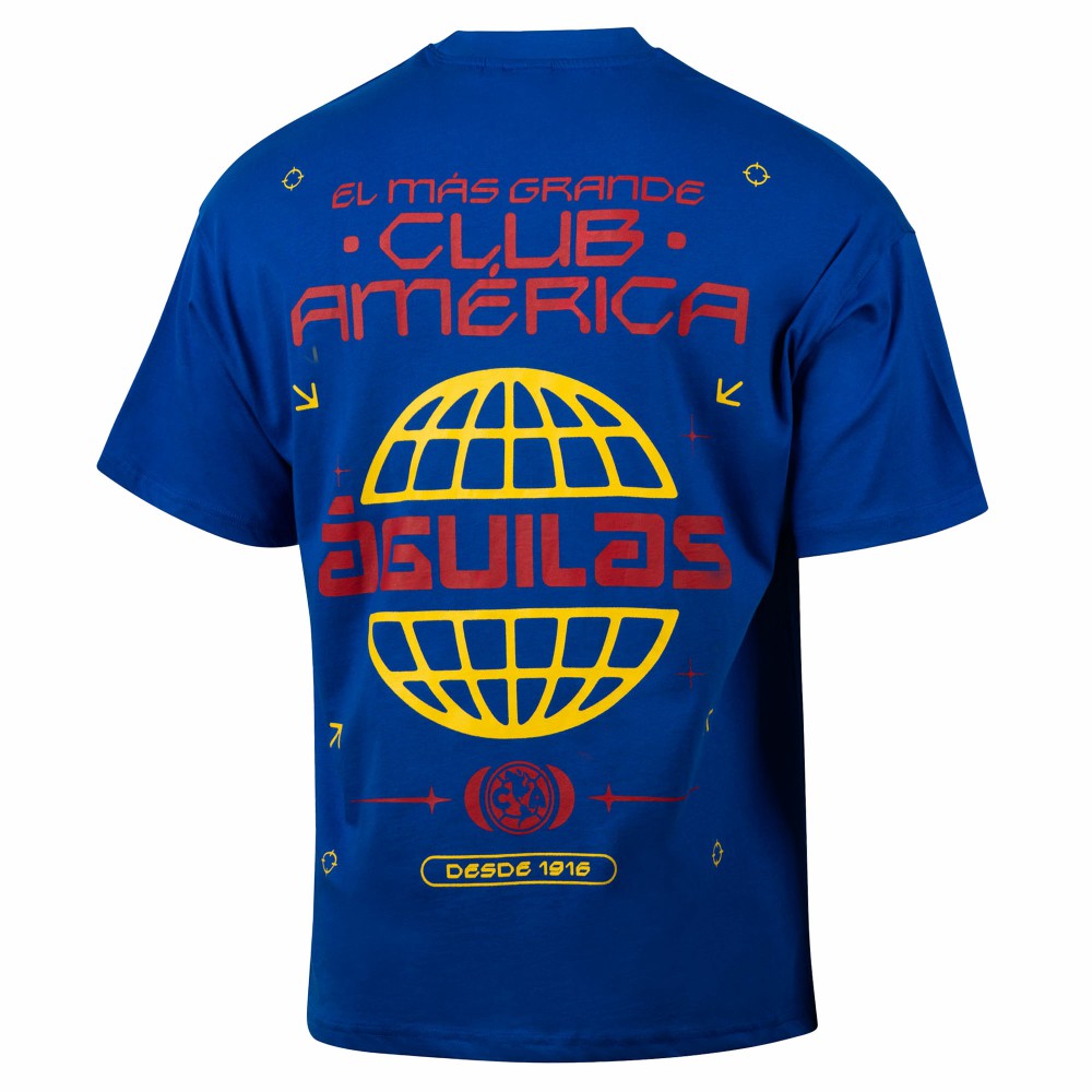 Club America Sport Design Sweden Worldwide Oversized T-Shirt Royal
