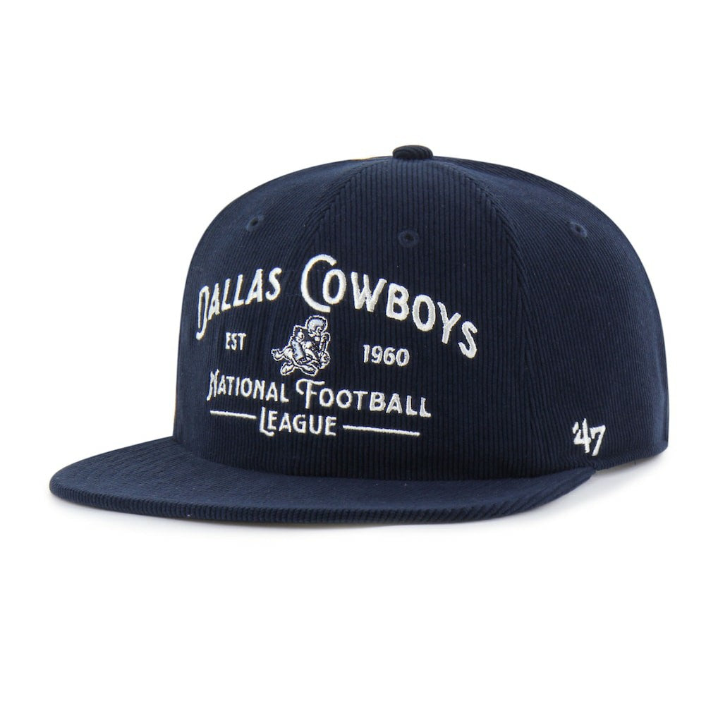 47 brand Dallas Cowboys '47 Whitlock Captain Corduroy Adjustable Hat Navy