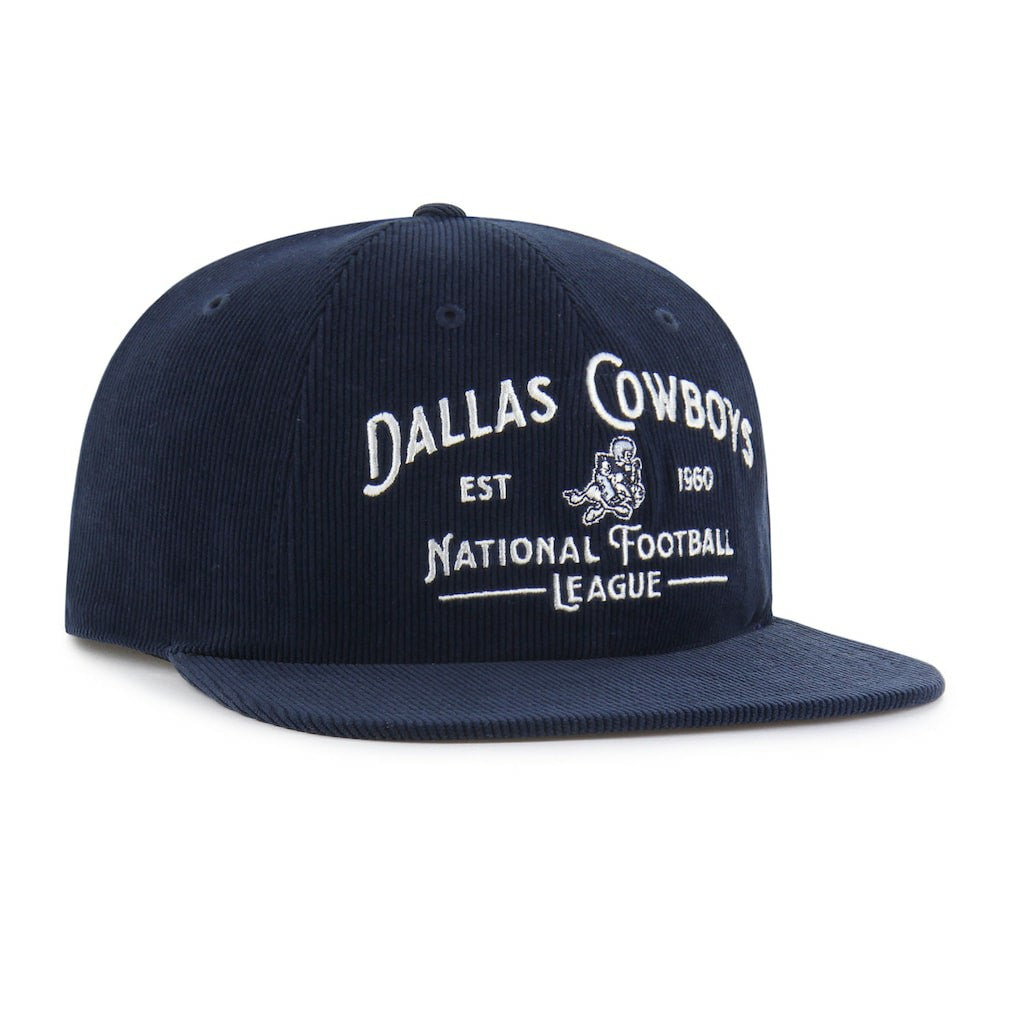 47 brand Dallas Cowboys '47 Whitlock Captain Corduroy Adjustable Hat Navy