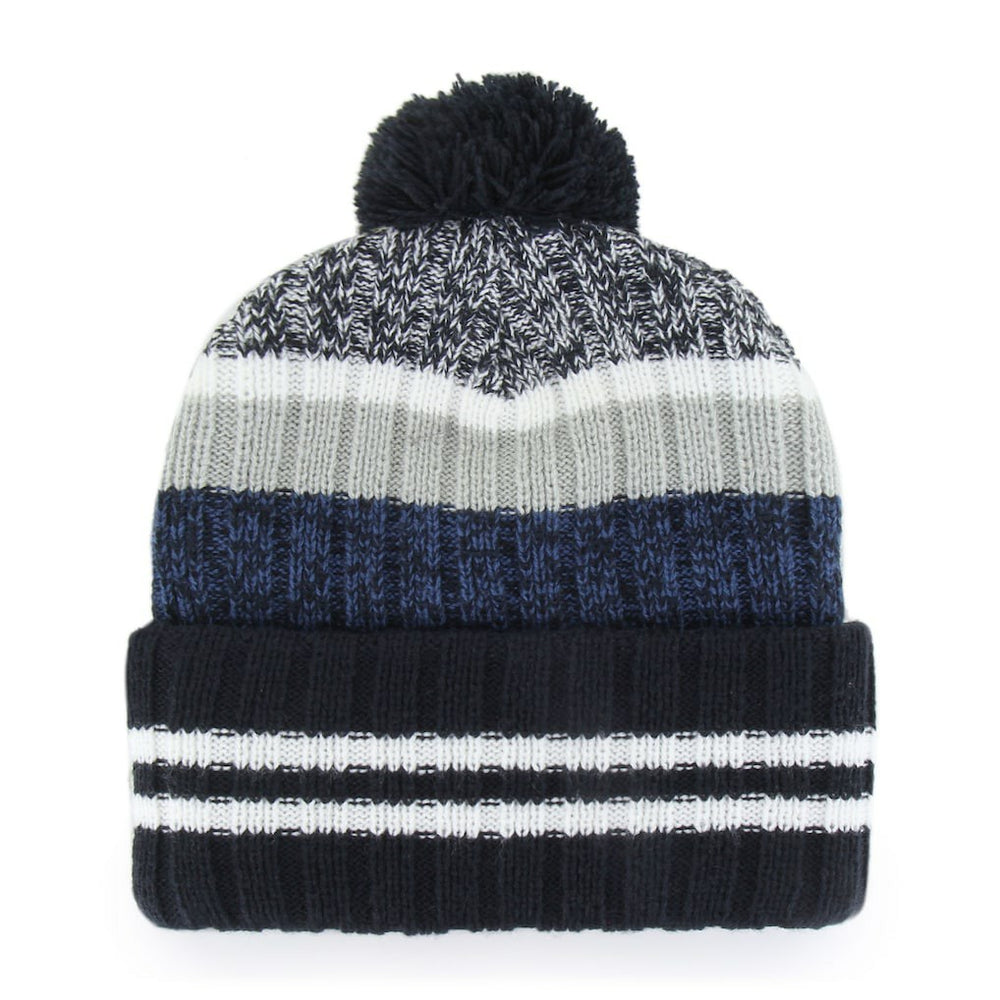 47 brand Dallas Cowboys '47 Quiver Cuffed Pom Knit Hat Navy