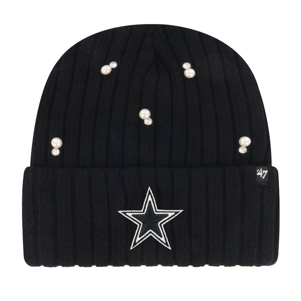 47 brand Dallas Cowboys '47 Women's Claudette Cuffed Knit Hat Black