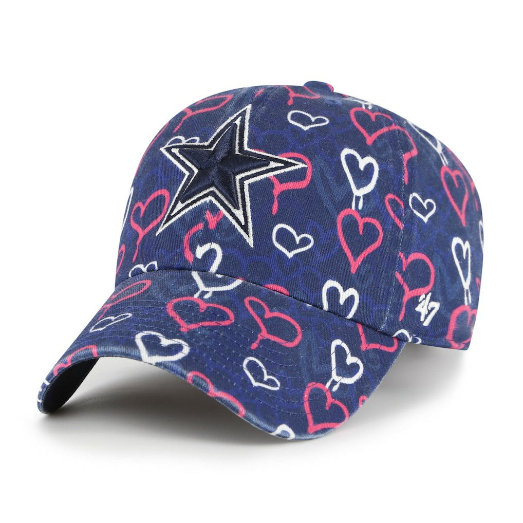 47 brand Dallas Cowboys '47 Girls Youth Mural Clean Up Adjustable Hat Navy