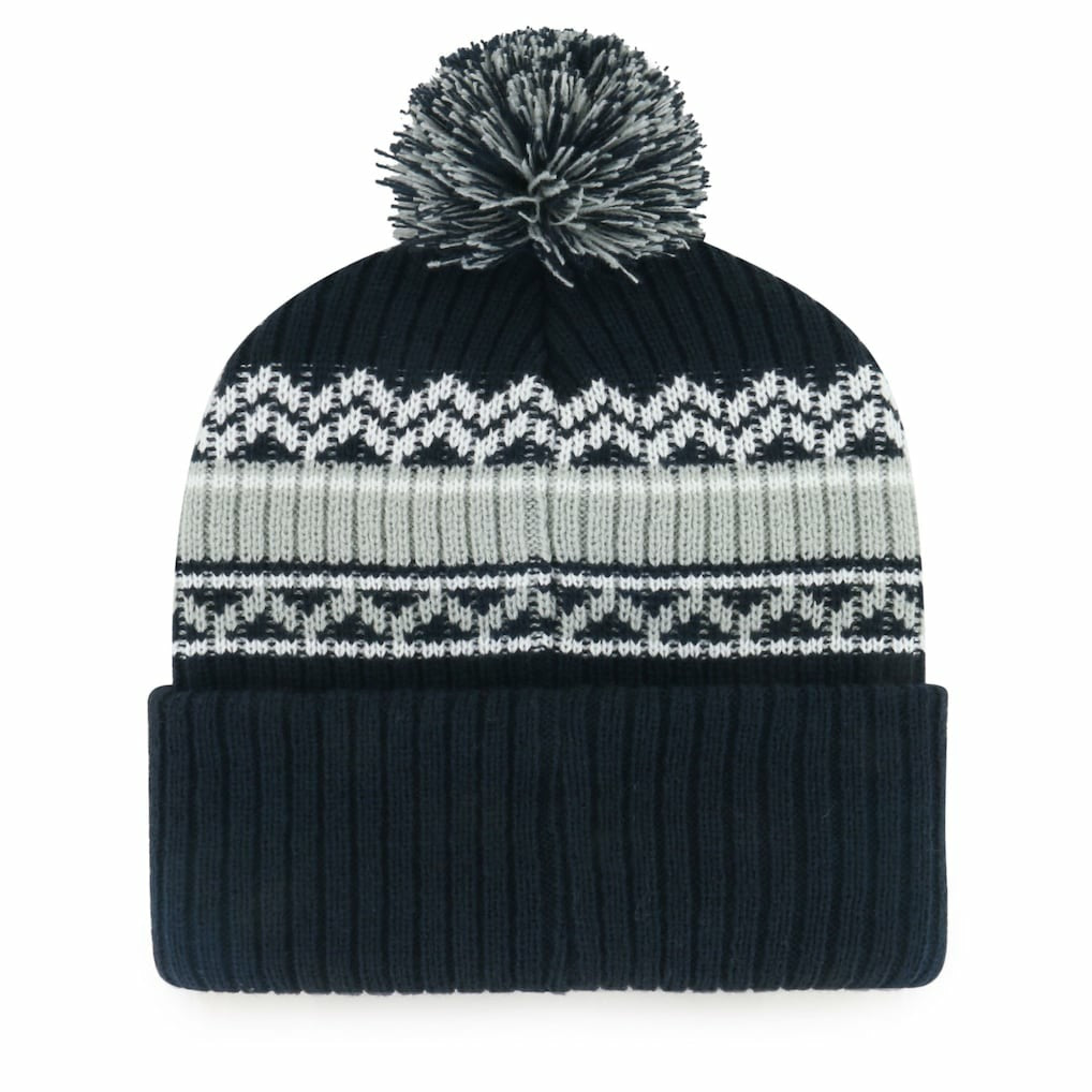 47 brand Dallas Cowboys '47 Youth Polar Vortex Cuffed Knit Hat with Pom Navy