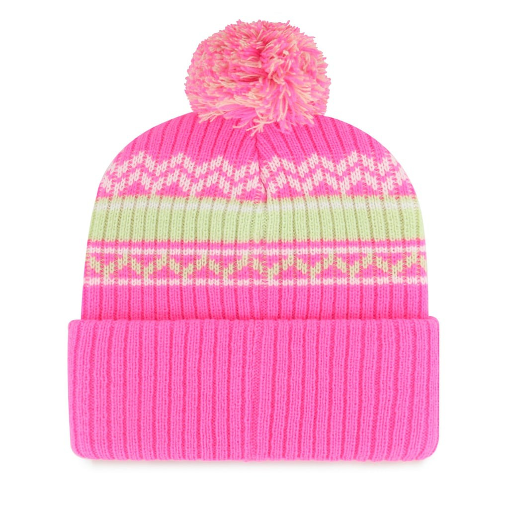 47 brand Dallas Cowboys '47 Girls Youth Polar Vortex Cuffed Knit Hat with Pom Pink