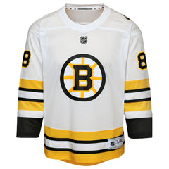 David Pastrnak Boston Bruins Youth Home Replica Player Jersey - White - NHL 202588593