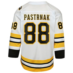 David Pastrnak Boston Bruins Youth Home Replica Player Jersey - White - NHL 202588593