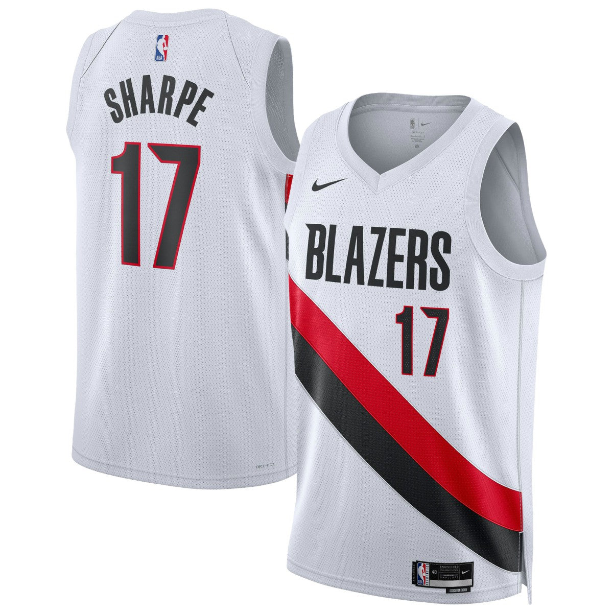 Shaedon Sharpe Portland Trail Blazers Unisex Swingman Player Jersey Association Edition White | Nike Lifestyle